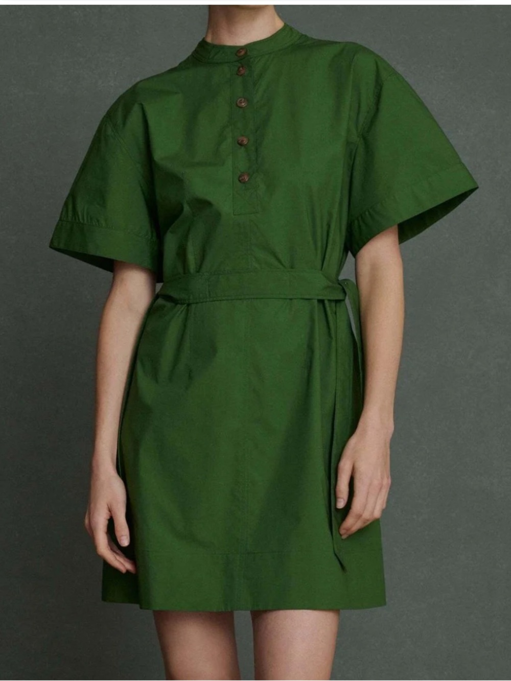 soeur Wanda Dress cotton shirt dress green size 38 size 8 Medium